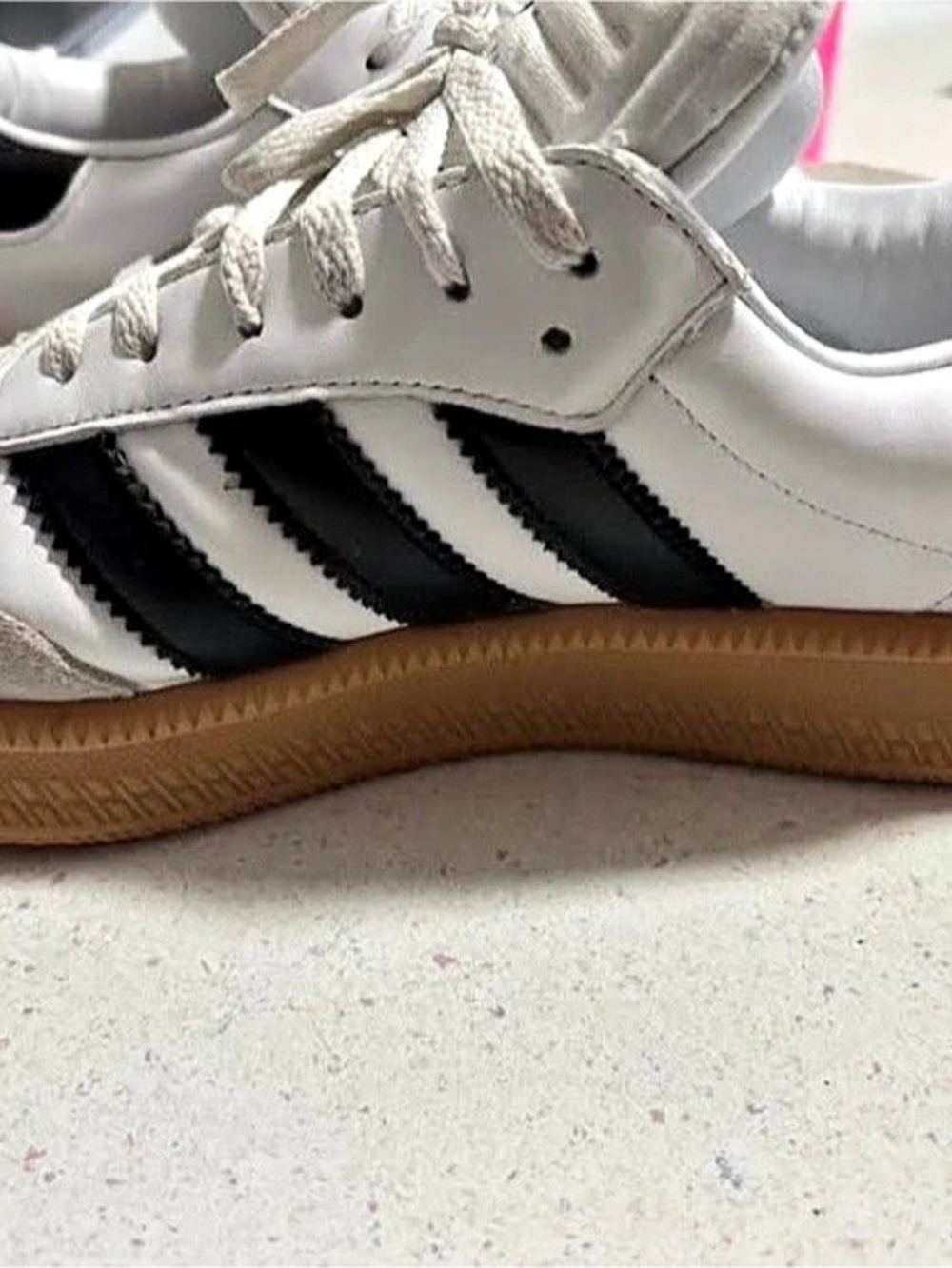 adidas Samba OG Cream White Core Black Sand Strata ID0478 Sneakers in White &